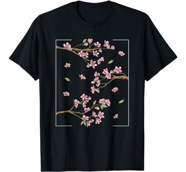 Aesthetic Japanese Style Cherry Blossom Tree Sakura T-Shirt Aesthetic Japanese Style Cherry Blossom Tree Sakura T-Shirt